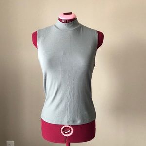 Garage Sleeveless Turtleneck, Sage Green